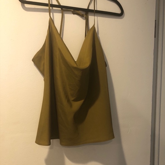 Never worn top shop olive green camisole tank - Picture 3 of 5